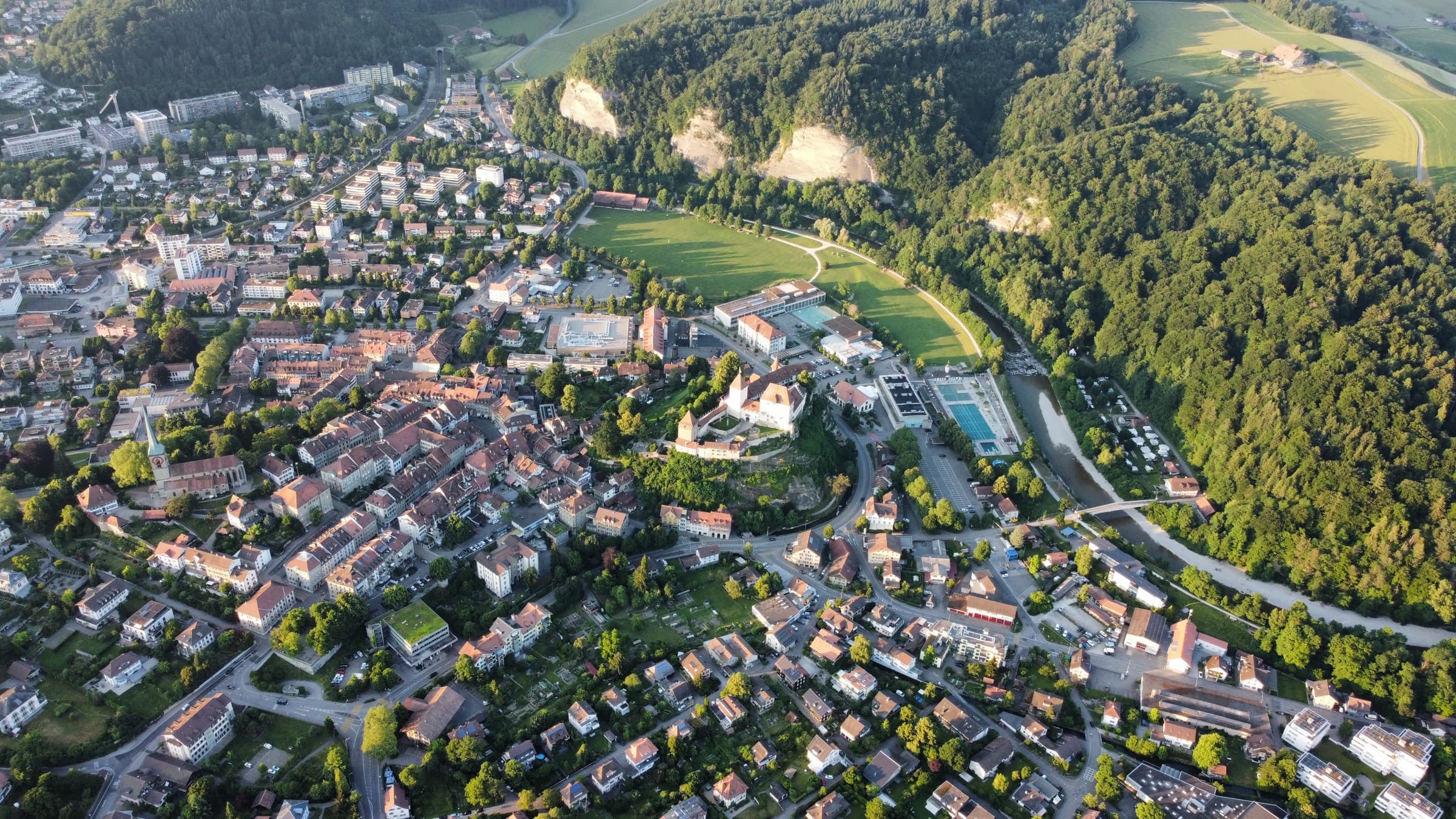 Drohnenaufnahme aus der Luft